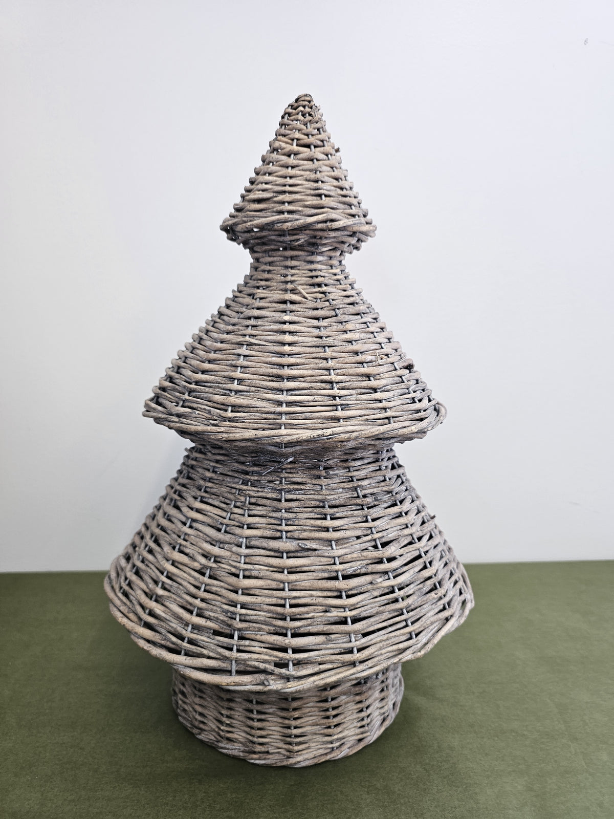 Wicker Christmas Tree