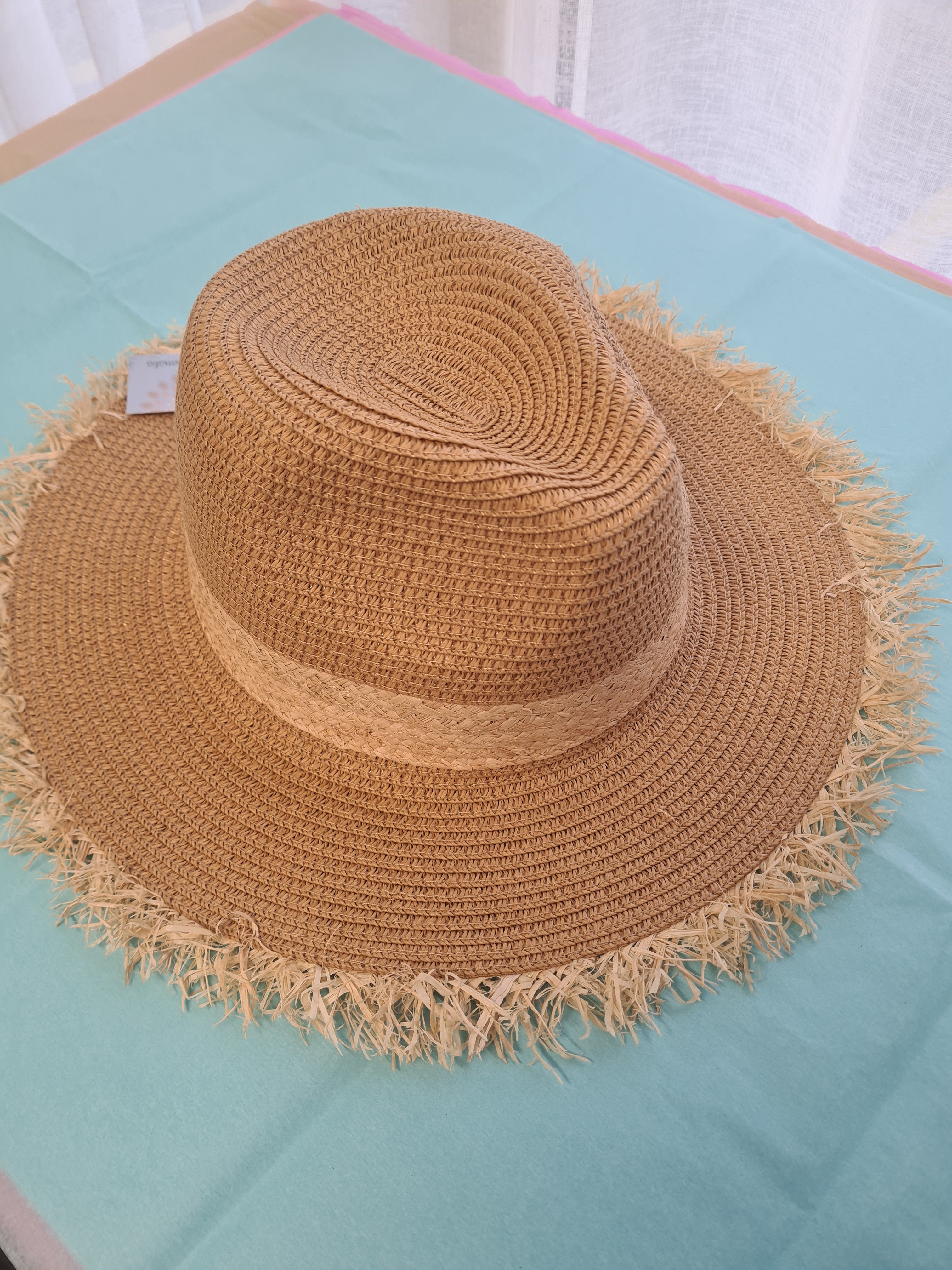 Two Tone Straw Hat