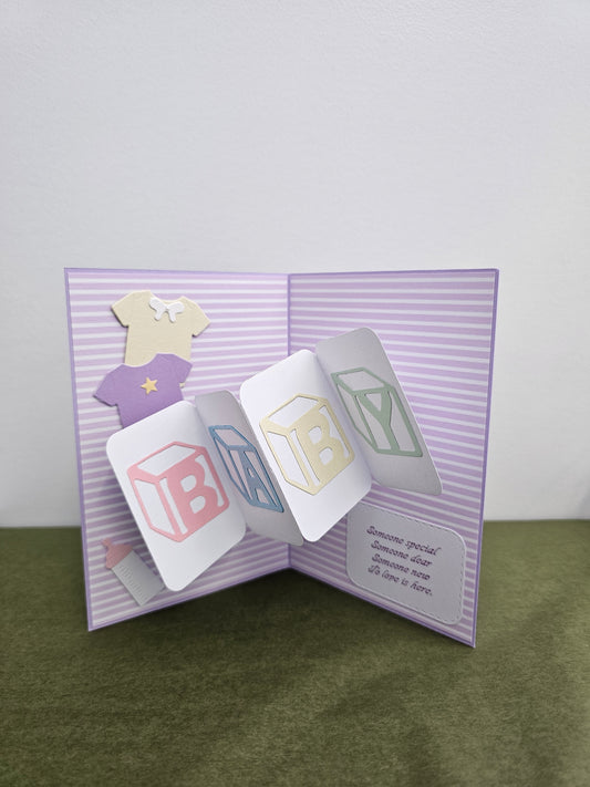 Cards By Flora | Pop-out Baby Card
