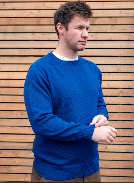 Wild South - Merino Crew Jumper - Blue