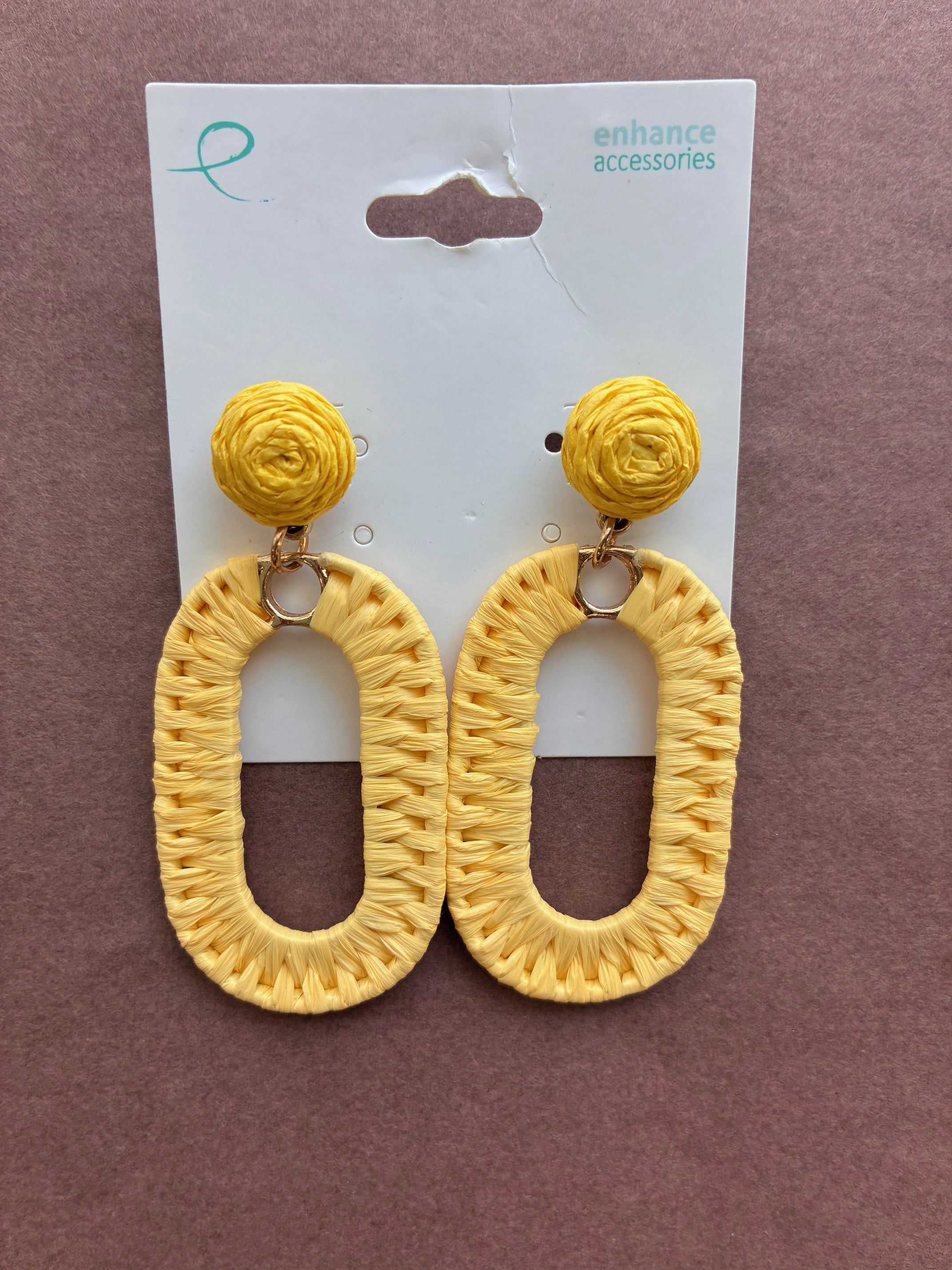 Enhance - Earrings - Abeni Yellow