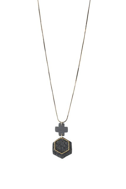 Antler - Necklace - Black Cross