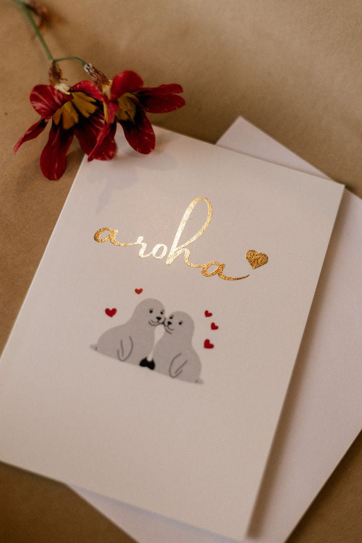 TKC - Aroha Seals Card