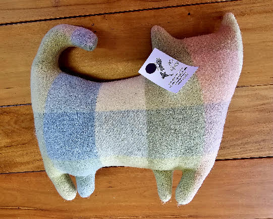 Fully Woolly | Wonky Cat Soft Toy | Pastel