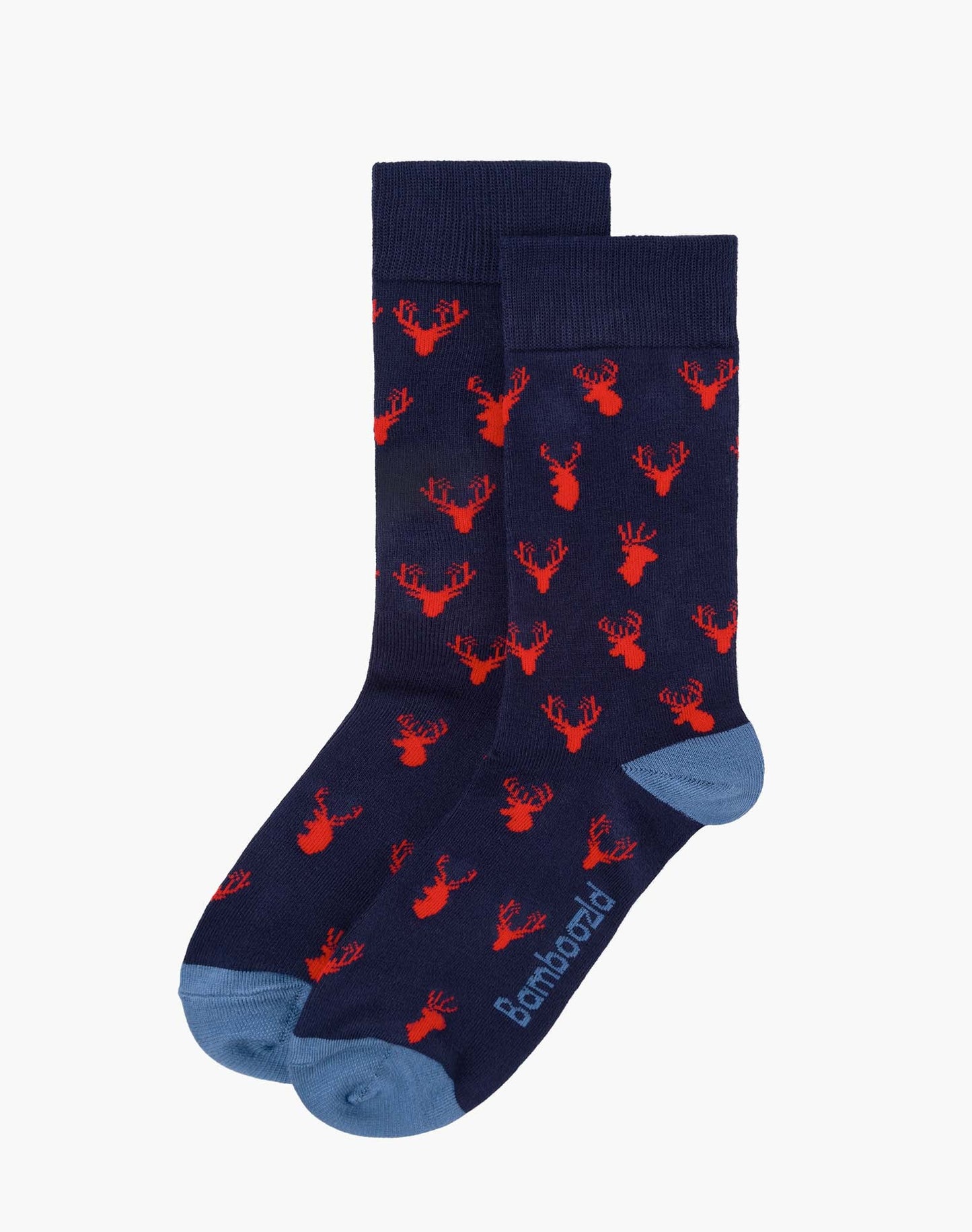 Bamboozld Sock - Mens - Ditsy Deer - Navy