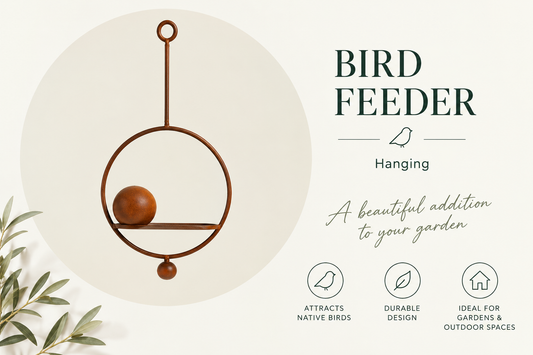 Bloom Metal | Hanging Bird Feeder | Rustic