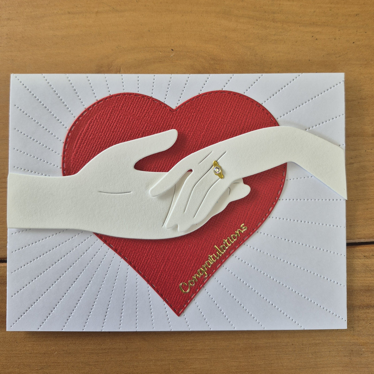 Cards By Flora | Engagement Congratulations | Handmade Cards