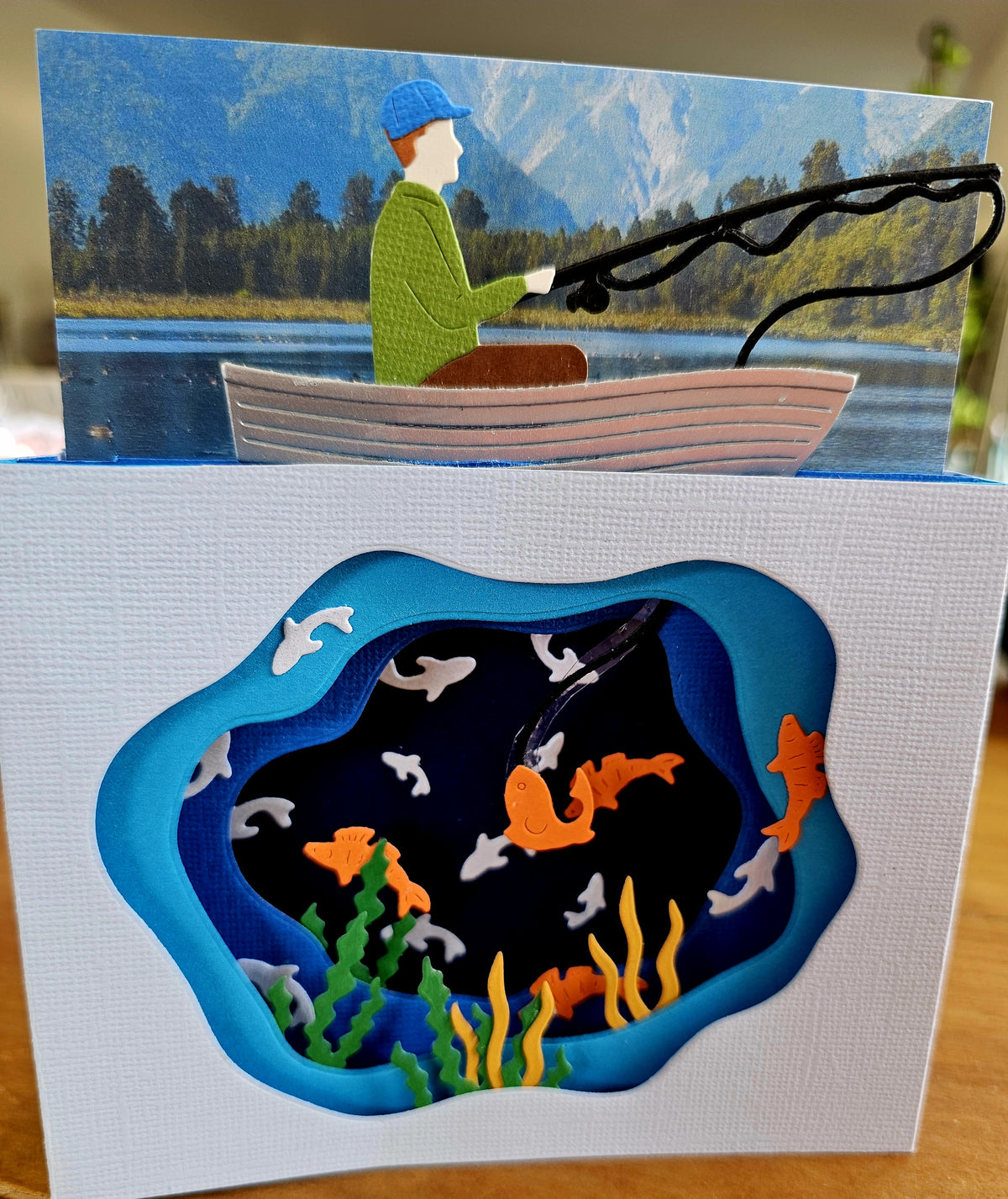 Cards By Flora | Birthday | 3D Fishing
