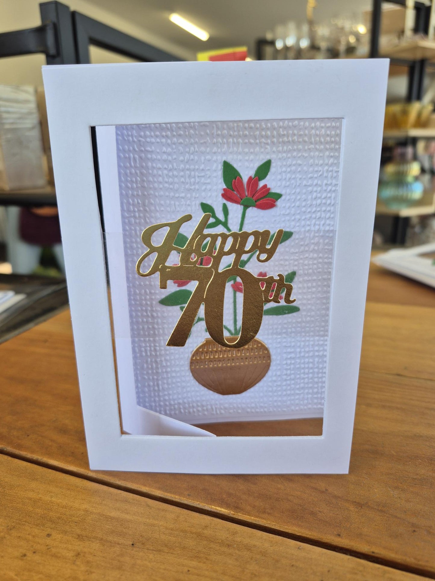 CBF - pop up - Happy 70th floral