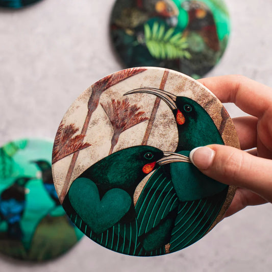 Kathryn Furniss | Ceramic Coaster | Huia Nīkau