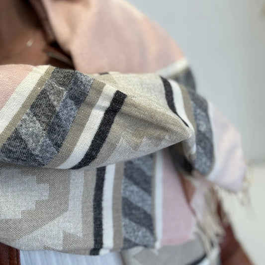 Queen of the Foxes | Scarf | Native Woven Pink
