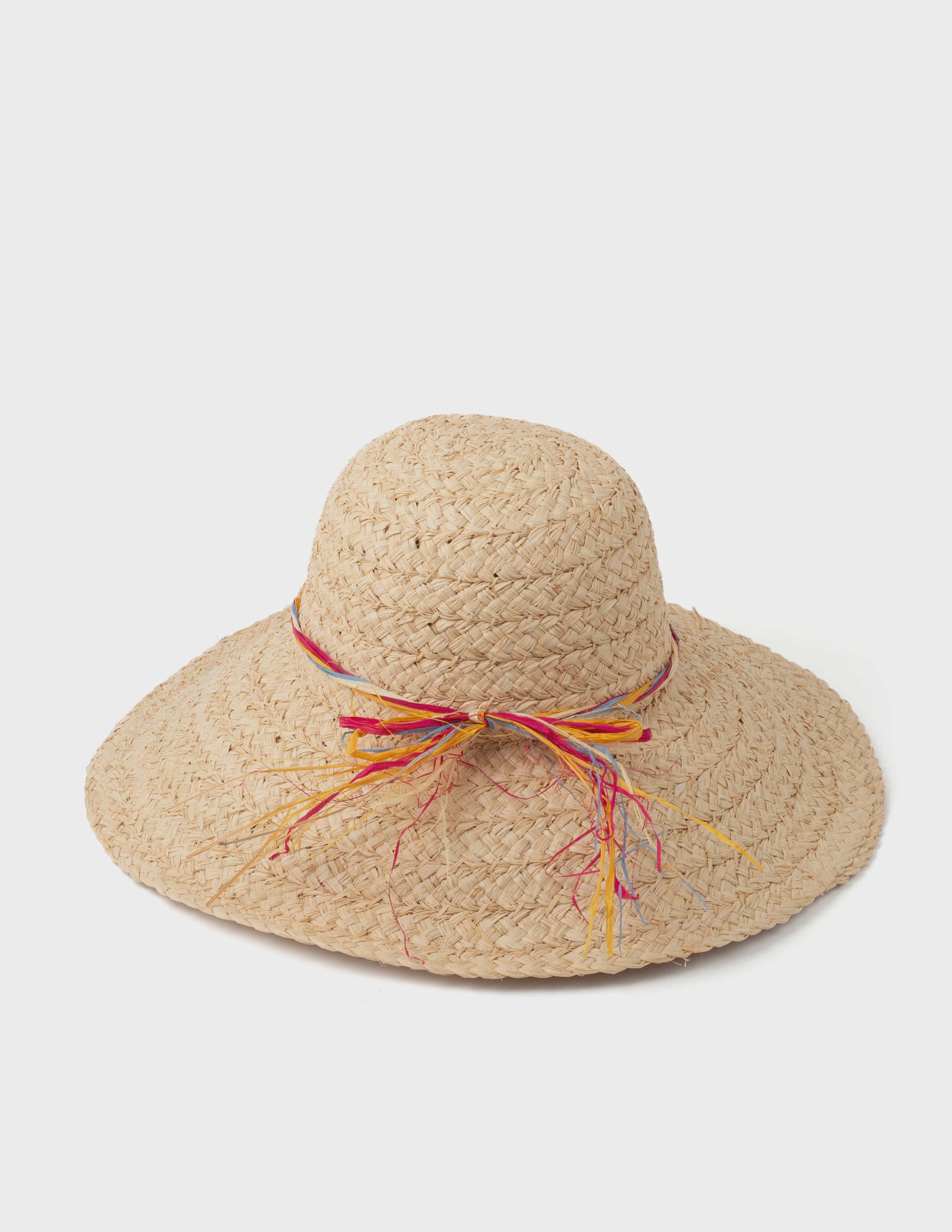 Stella + Gemma - Straw Hat & Natural Raffia Bow