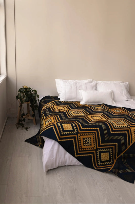 Hawaiiki Pepi | Tītama Woven Blanket | You Belong Here
