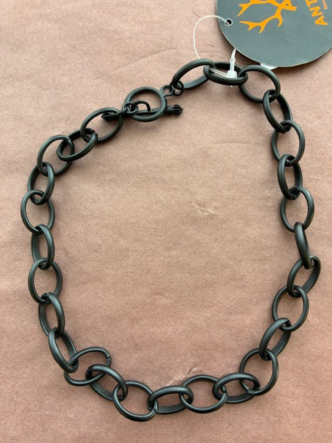 Antler | Necklace | Black Chain & Fob