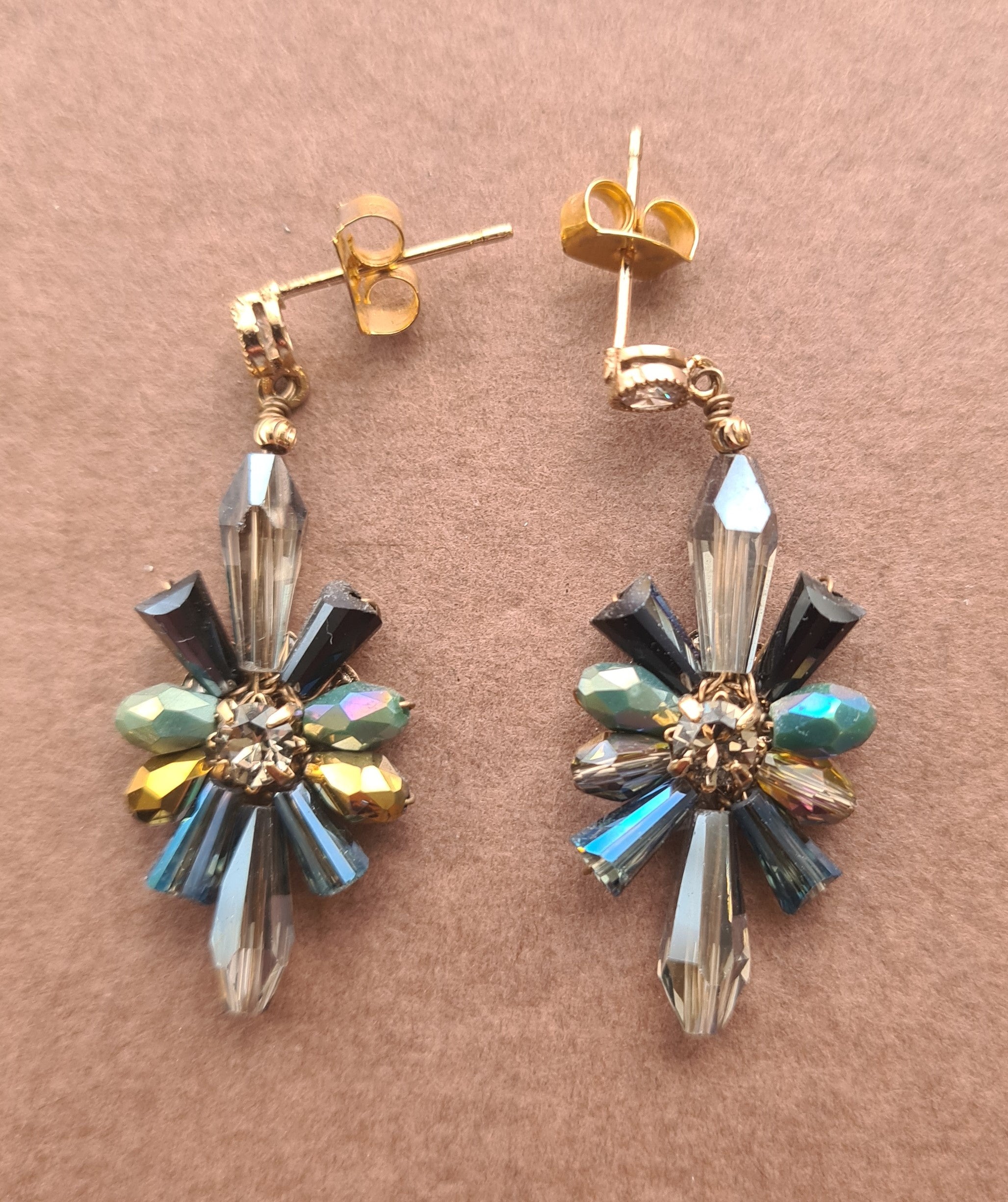 Lilio - Earrings - 1 - Crystal Drops Blues