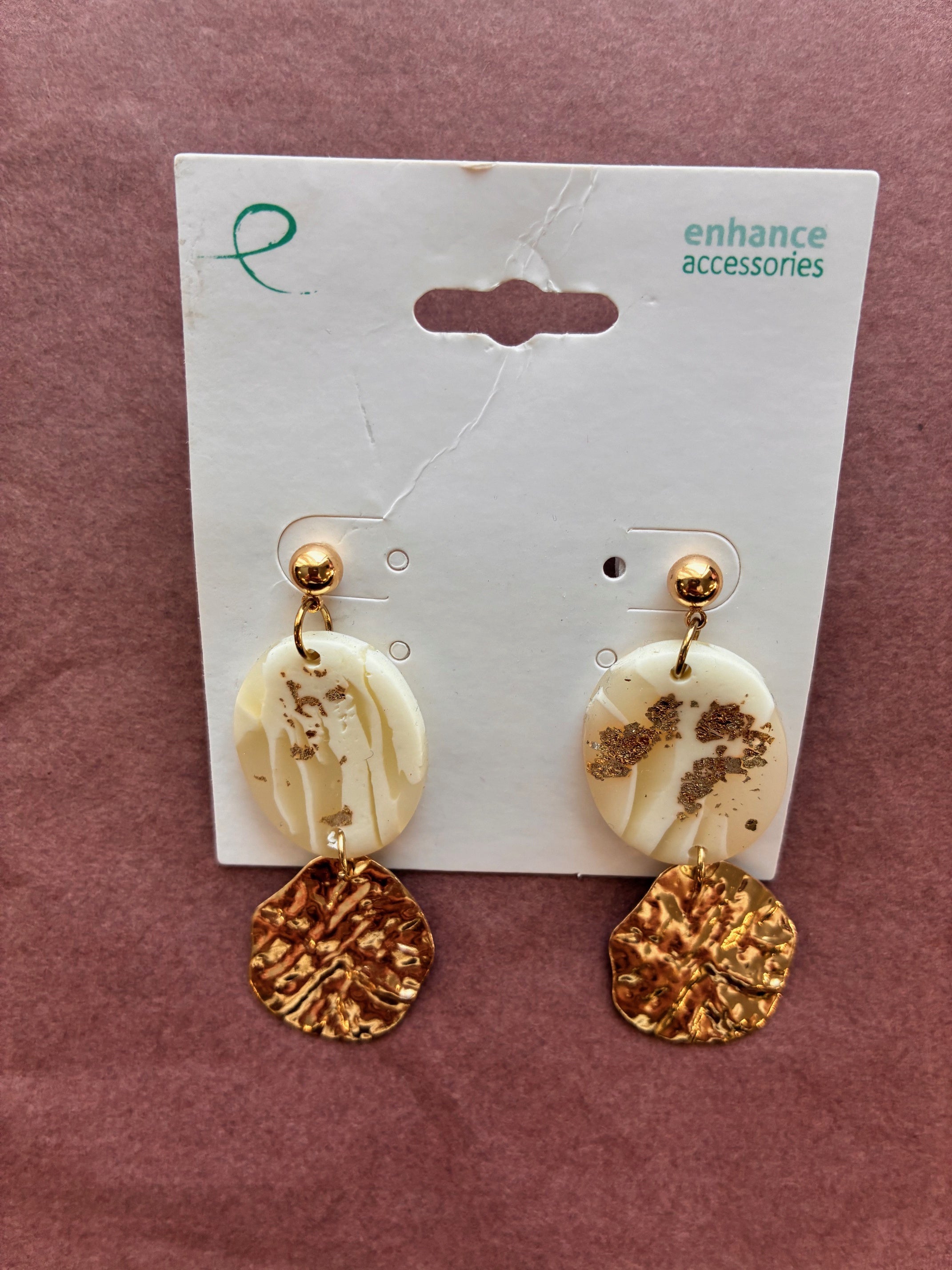 Enhance - Earrings - Gold Glamour