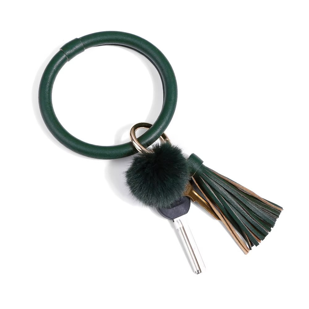 Stella + Gemma - Forest Green Wristlet Keyring