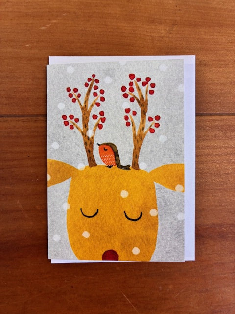 Festive Antlers Mini Card