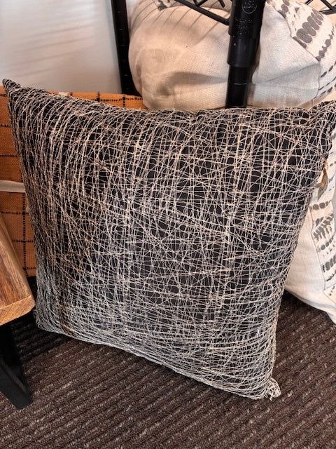 Silver/Black Cushion