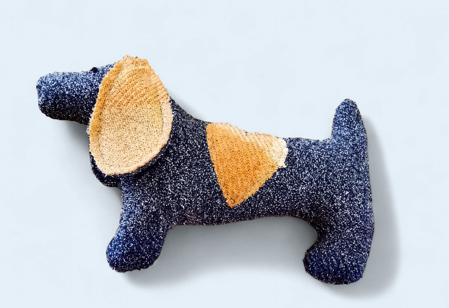 Fully Woolly | Tiny Doxie the Dachshund Soft Toy | Peach & Orange