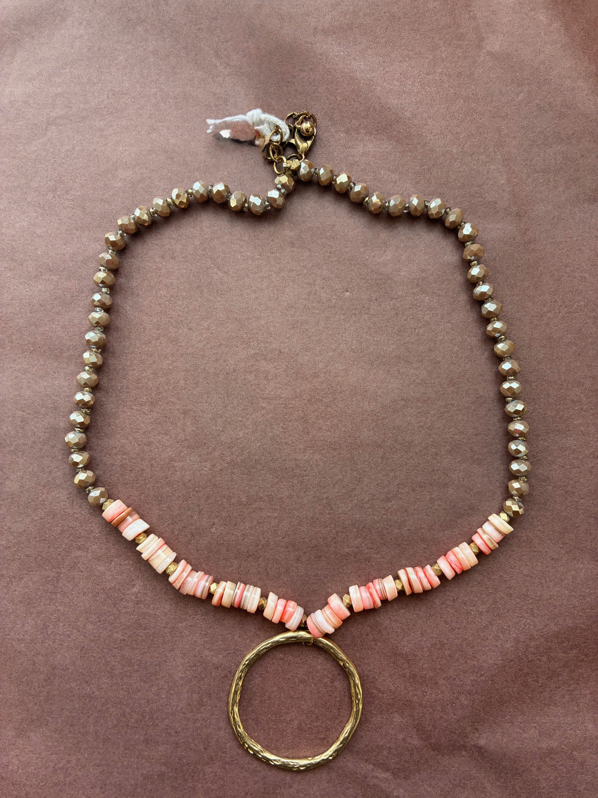 Enhance Pink and Gold Necklace