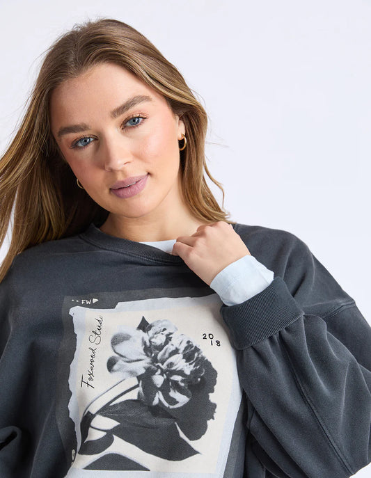 Foxwood True Bloom Crew - Charcoal