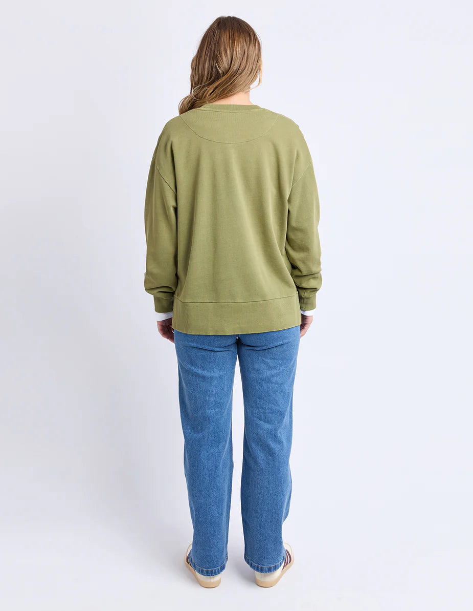 Foxwood Western Rose Crew - Olive