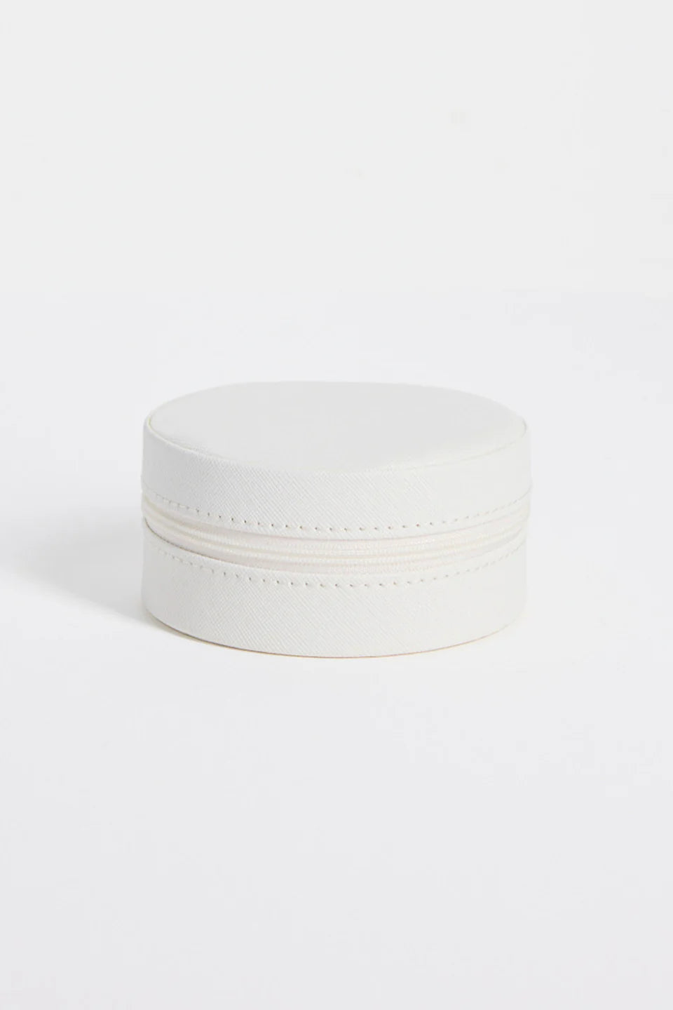 Humble + Heart White - Circular Travel Jewellery Box