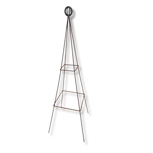 Bloom Metal | Obelisk Plant Support | Rustic