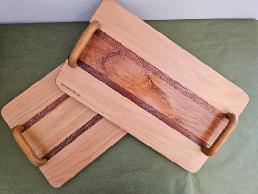 Oxford Men's Shed | Wooden Serving Board with End Handles | Natural