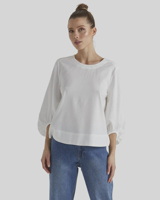 Fate & Becker - Top - Sun Jewel - White