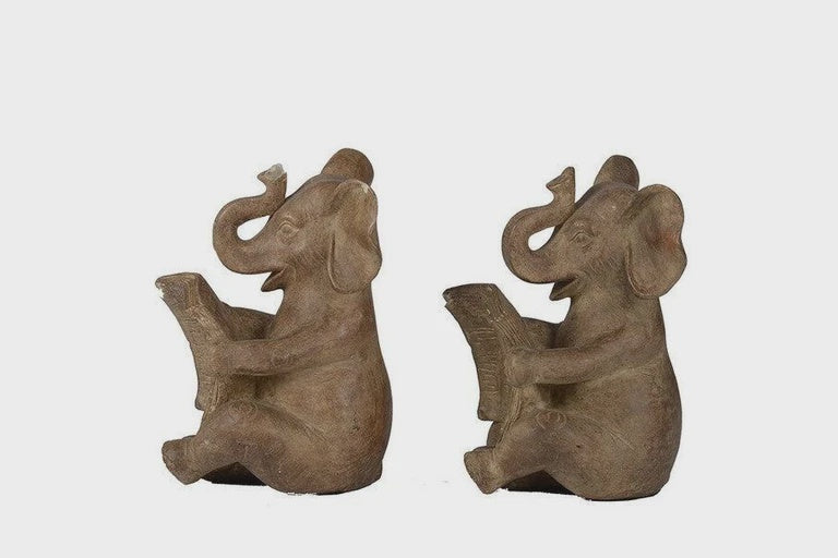 Tussock & Thread | Bookends | Elephants