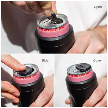 Huski | 2 in 1 Can Tab Slider | Black | New
