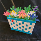 CBF - Flower Basket (Blue) Card