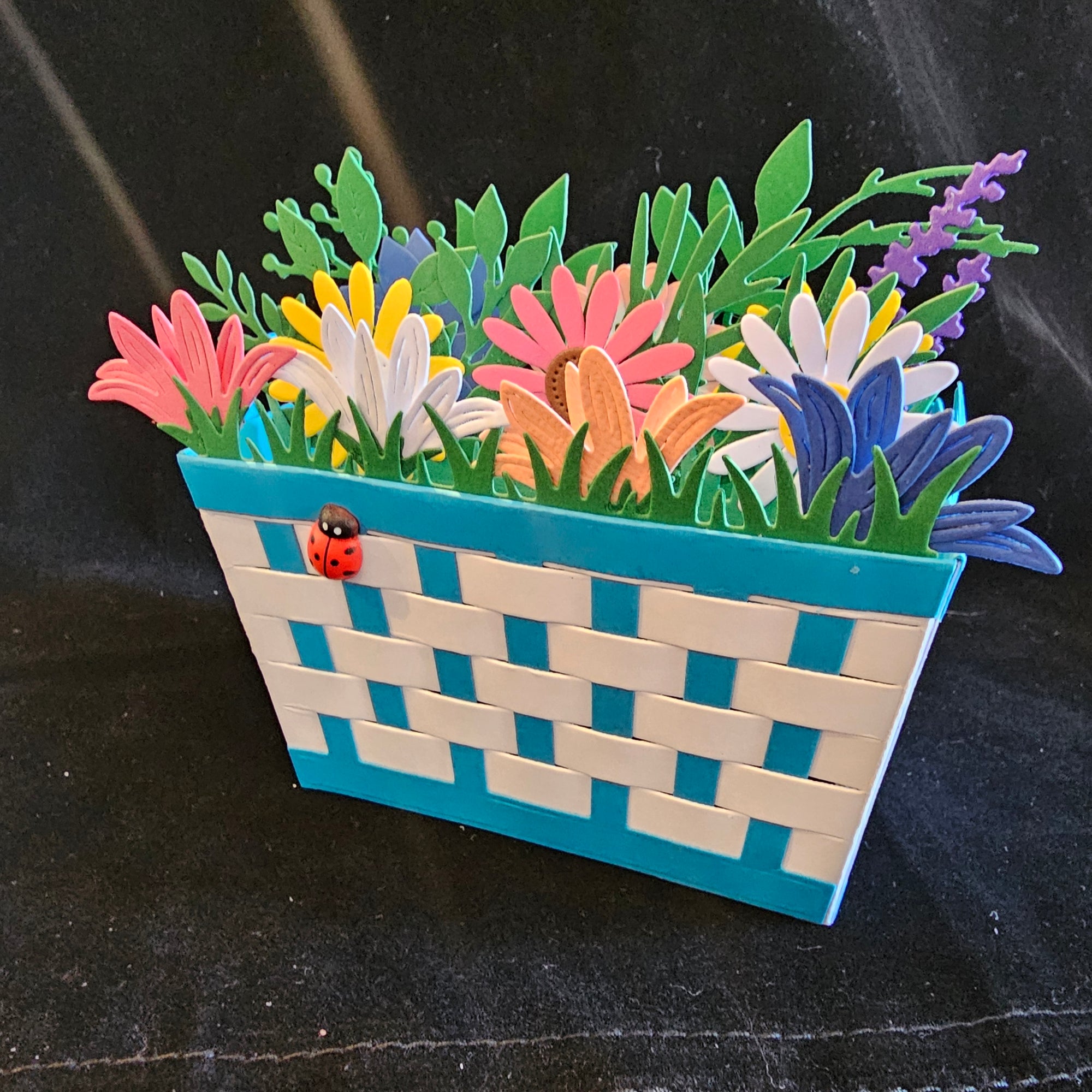 CBF - Flower Basket (Blue) Card