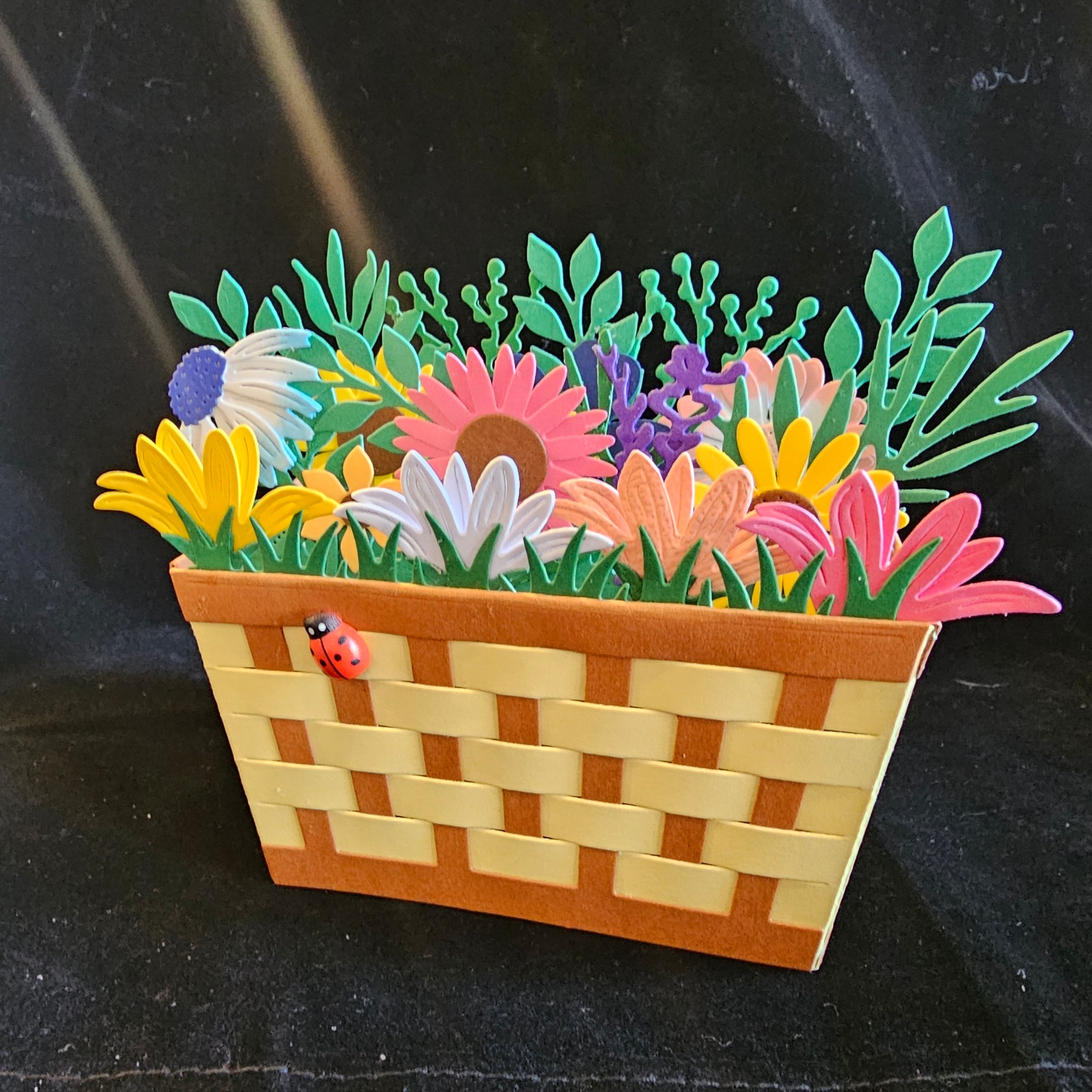 CBF - Flower Basket (Natural) Card