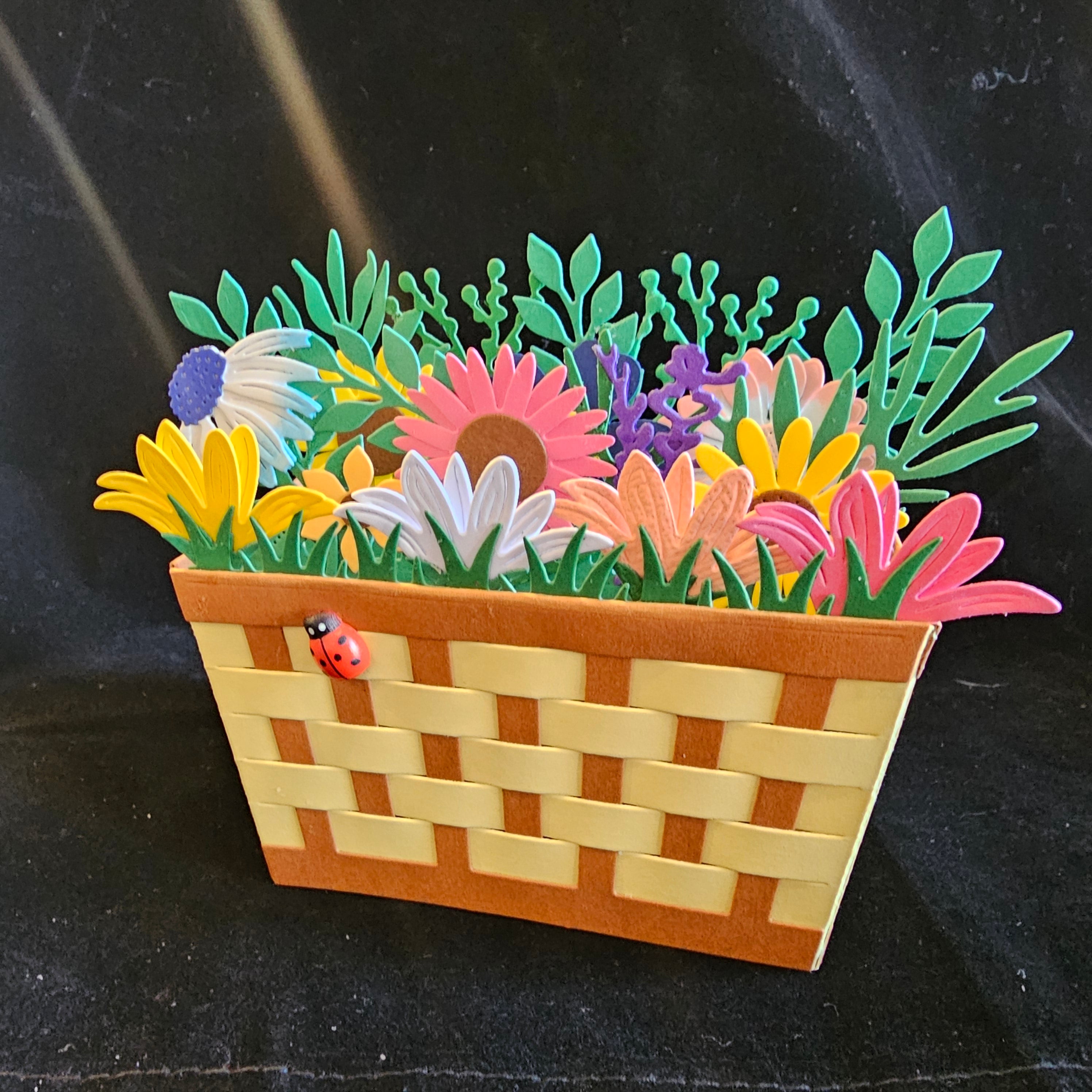 CBF - Flower Basket (Natural) Card