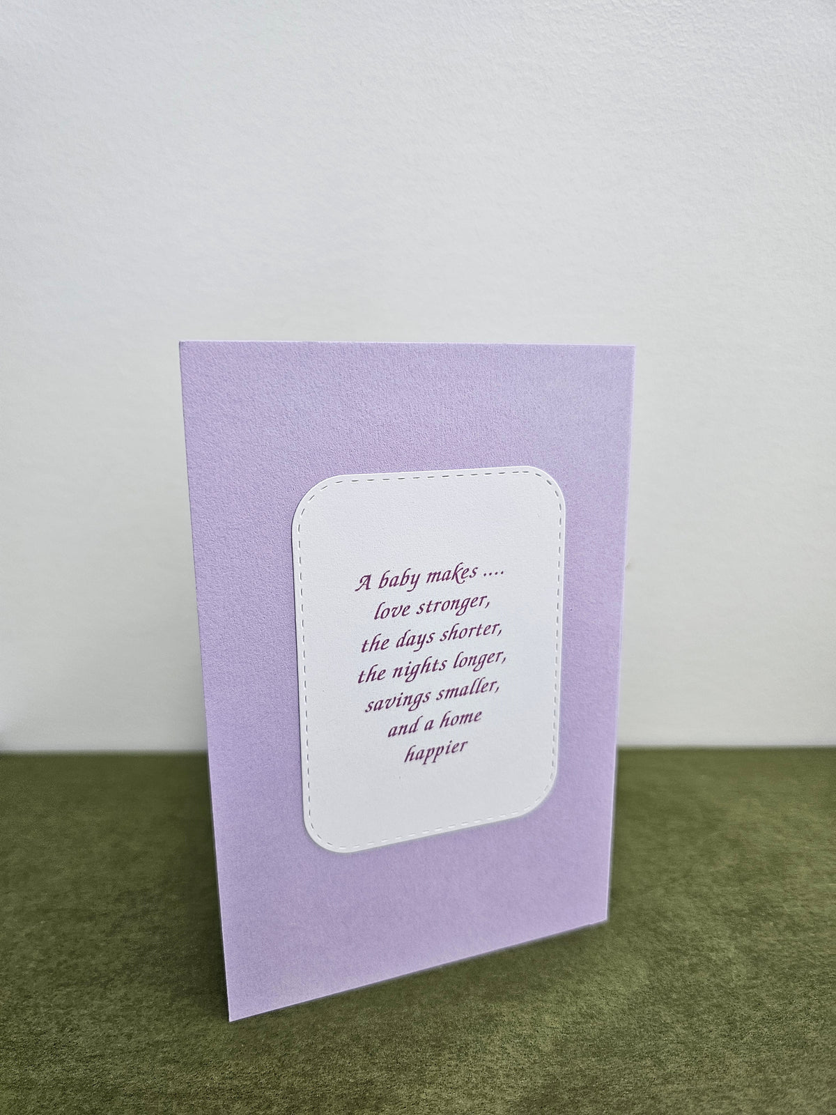 Cards By Flora | Pop-out Baby Card
