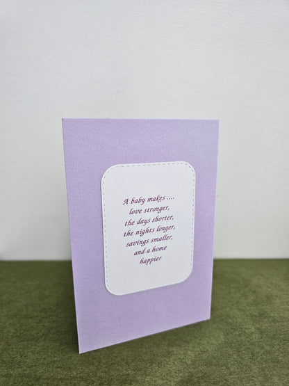 Cards By Flora | Pop-out Baby Card