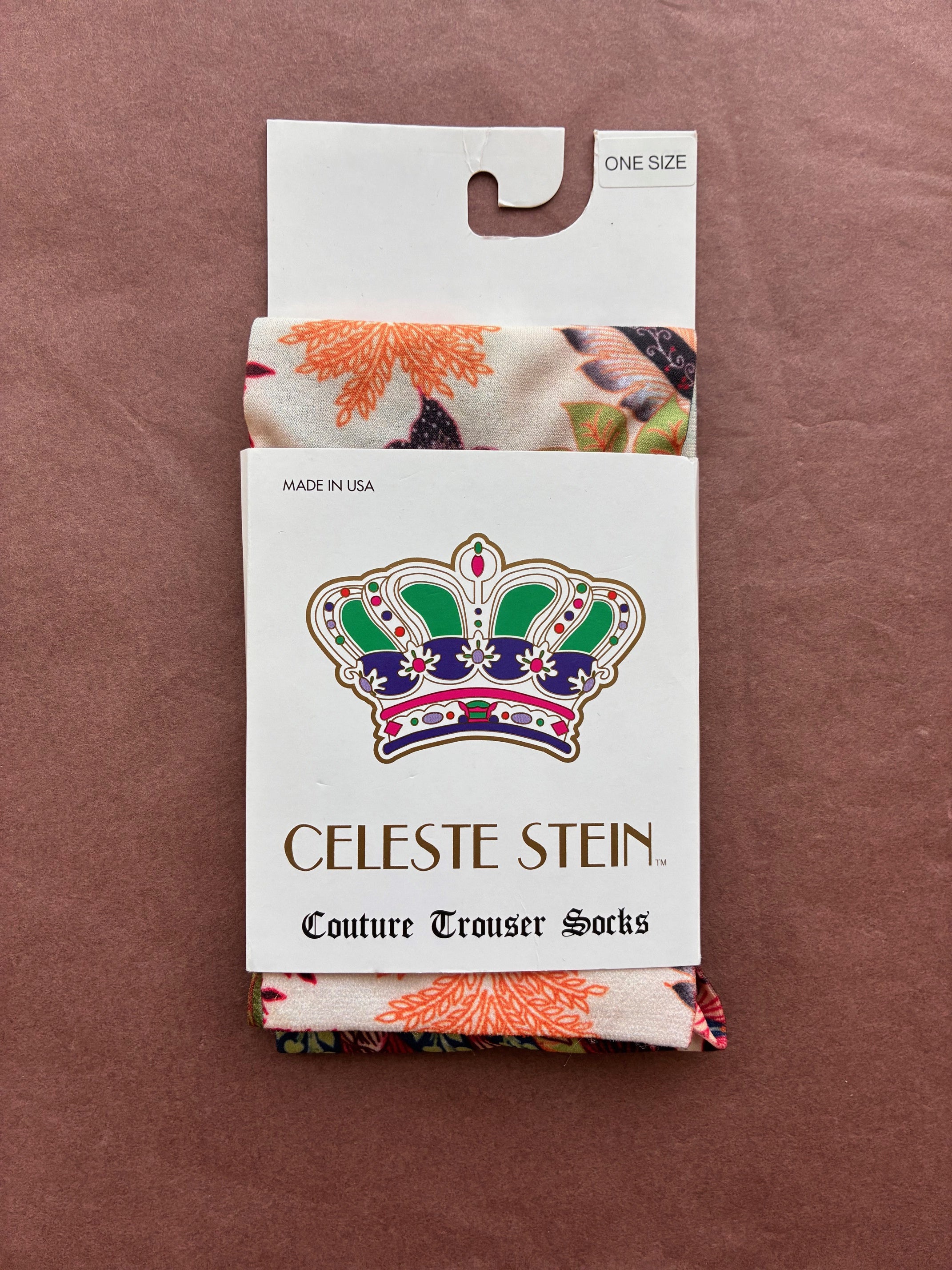 Celeste Stein Trouser Socks - Autumnal Floral