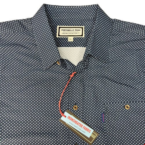 Portobello Road | Short Sleeve Shirt | Navy Print