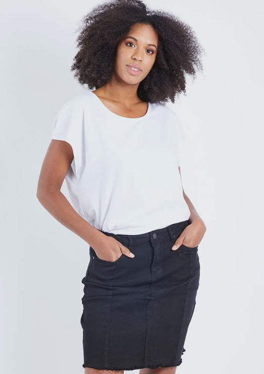 Foxwood | Kiama Skirt | Washed Black