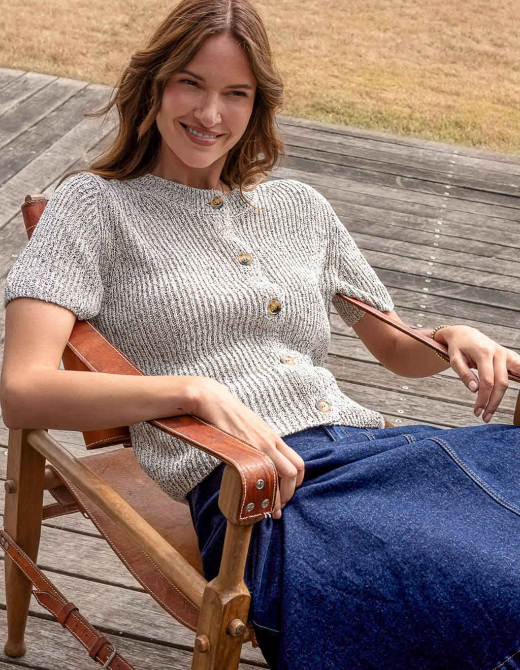 Foxwood Davana Knit - Oat Marl