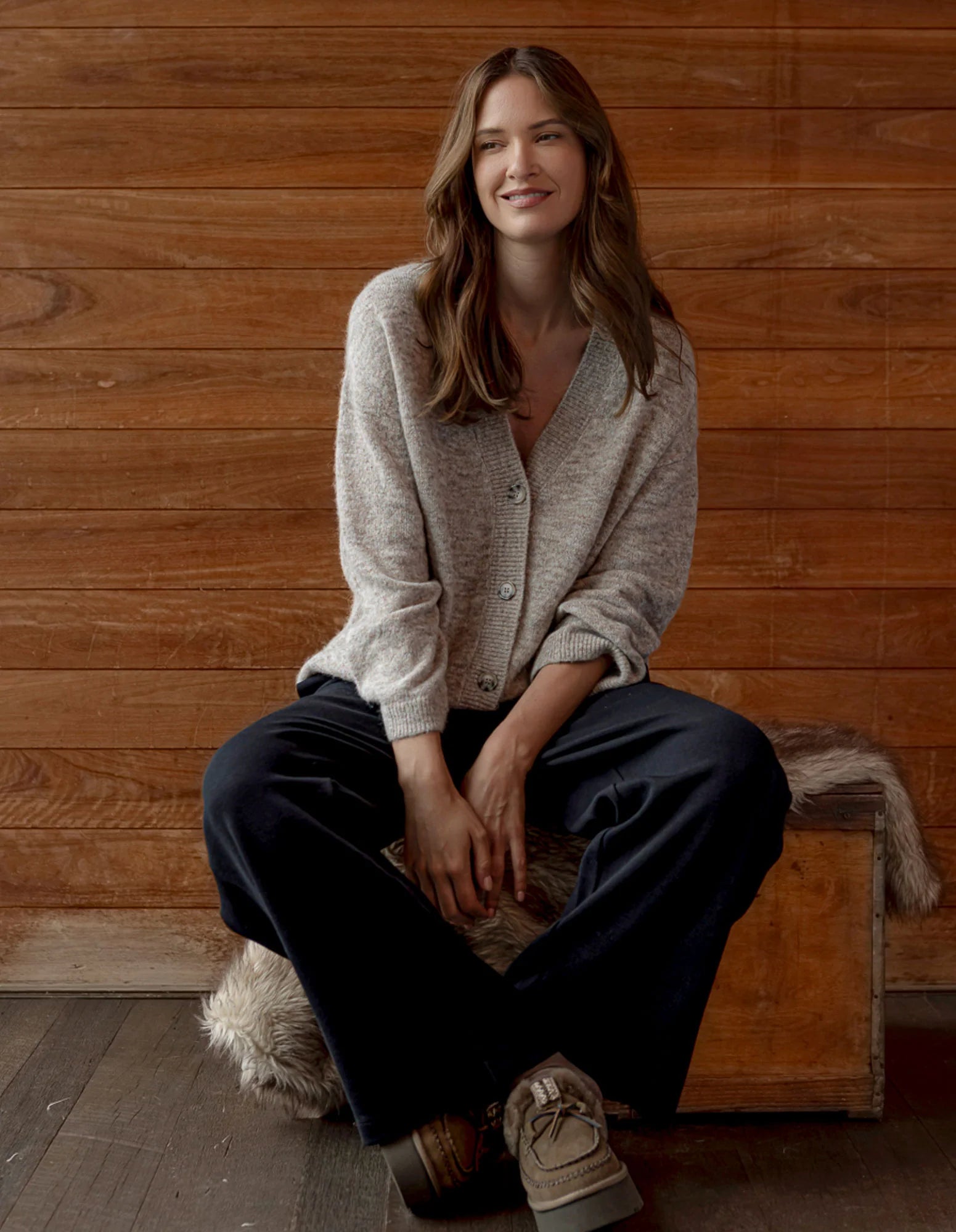 Foxwood Emarie Cardigan - Oatmeal