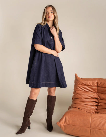 Foxwood | Julian Denim Dress | Indigo