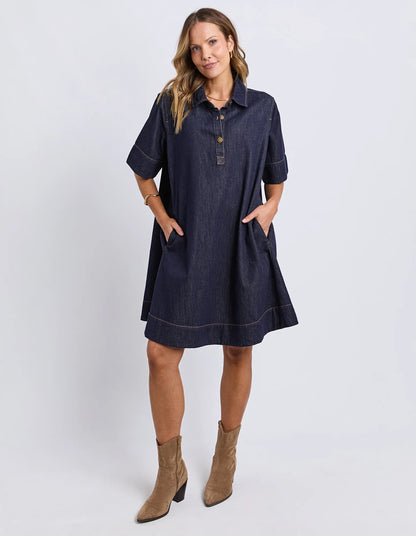 Foxwood | Julian Denim Dress | Indigo