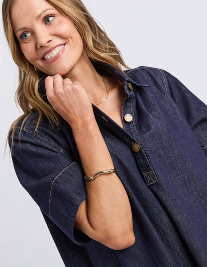Foxwood | Julian Denim Dress | Indigo
