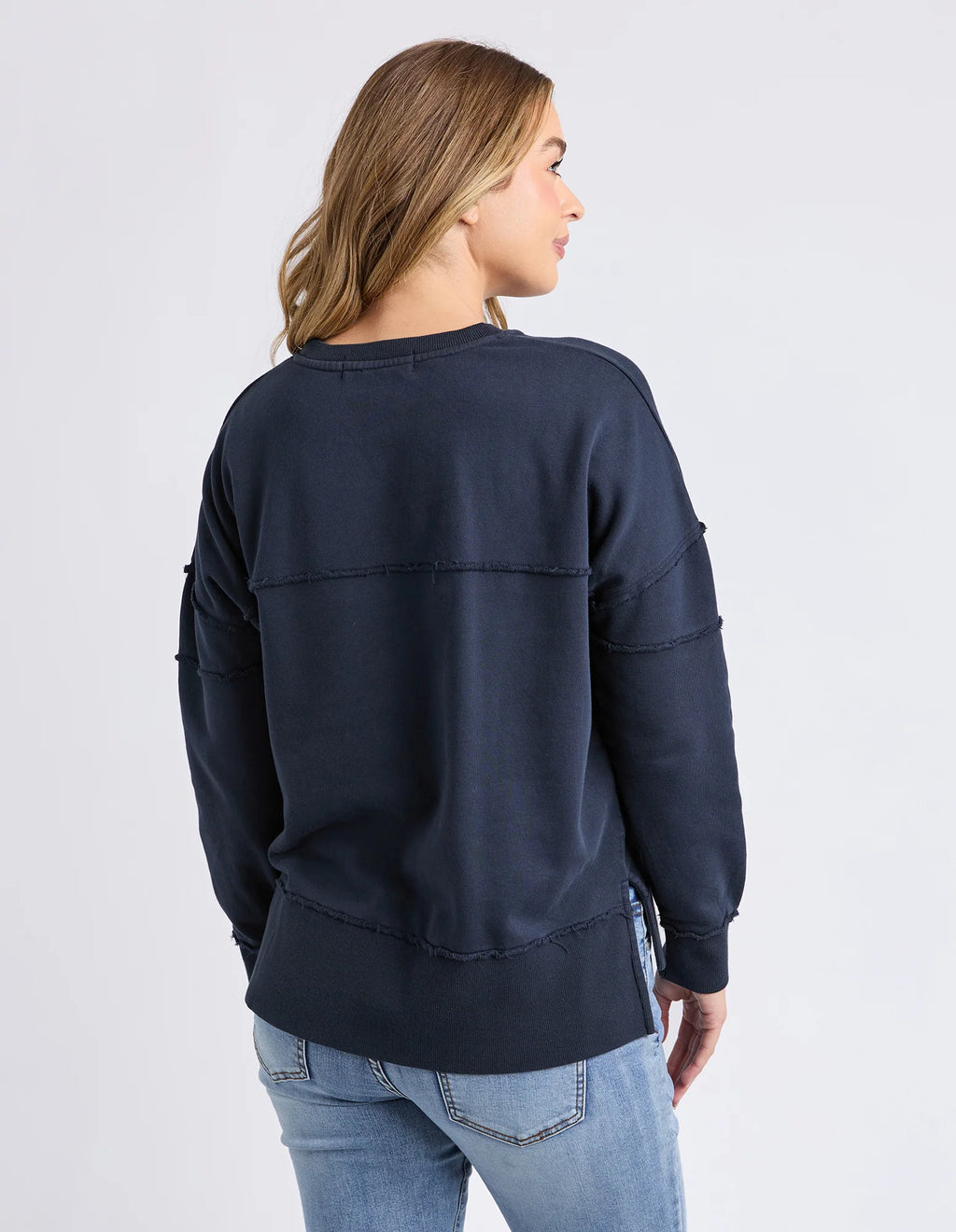 Foxwood Jayne Throw On Fleece - Navy