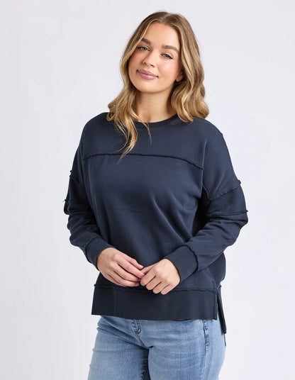 Foxwood Jayne Throw On Fleece - Navy