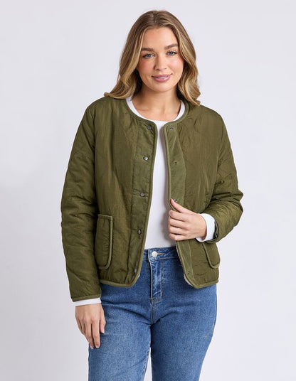 Foxwood Alberta Quilted Jacket - Moss Green